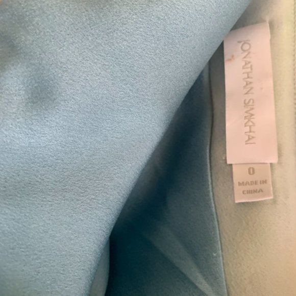 NWT Jonathan Simhkai Hansel Satin Gown in Laguna, Size 0 - Picture 7 of 7
